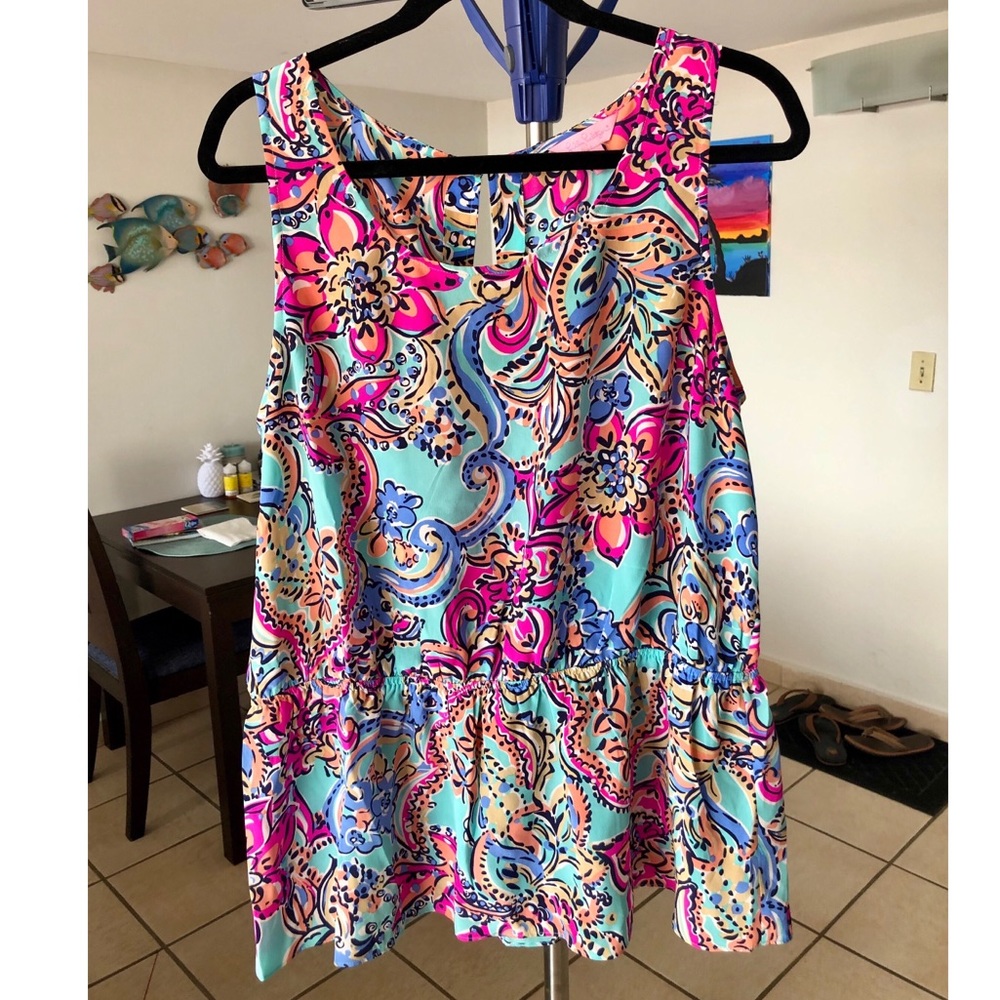 Lilly Pulitzer peplum top